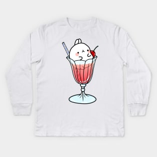 bunnie sundae Kids Long Sleeve T-Shirt